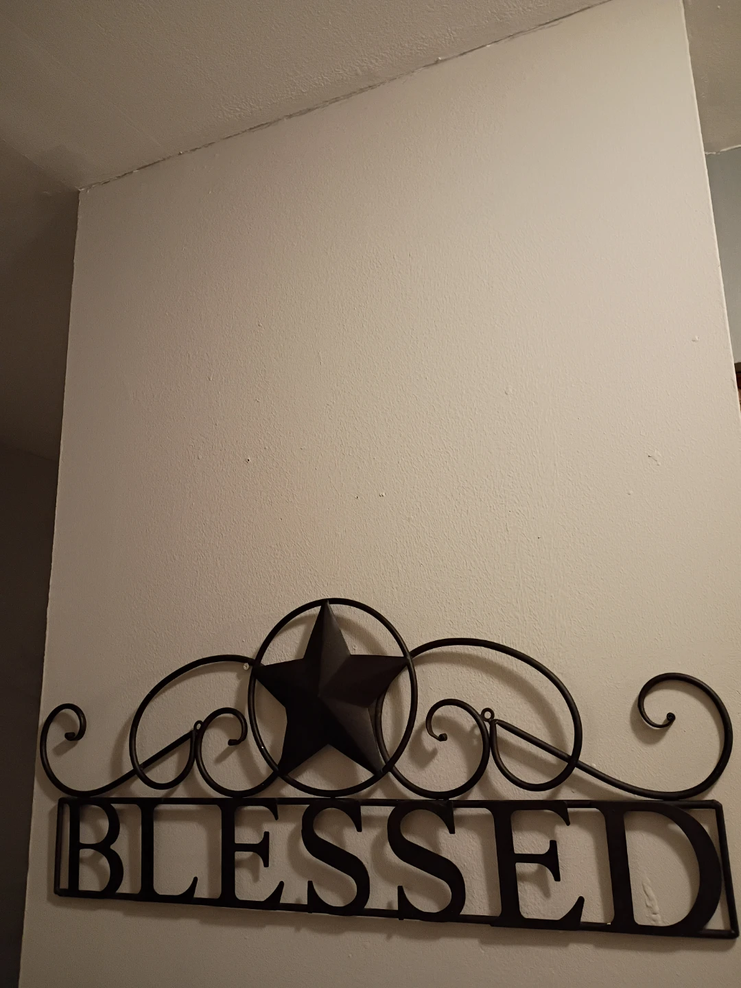 Metal 'Blessed' Star Wall Decor