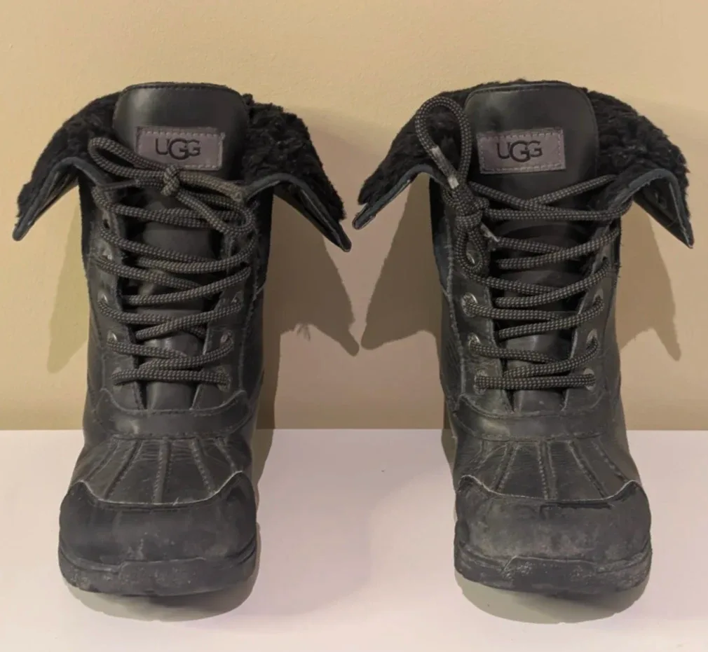 Ugg Waterproof Black Boots, Size 1