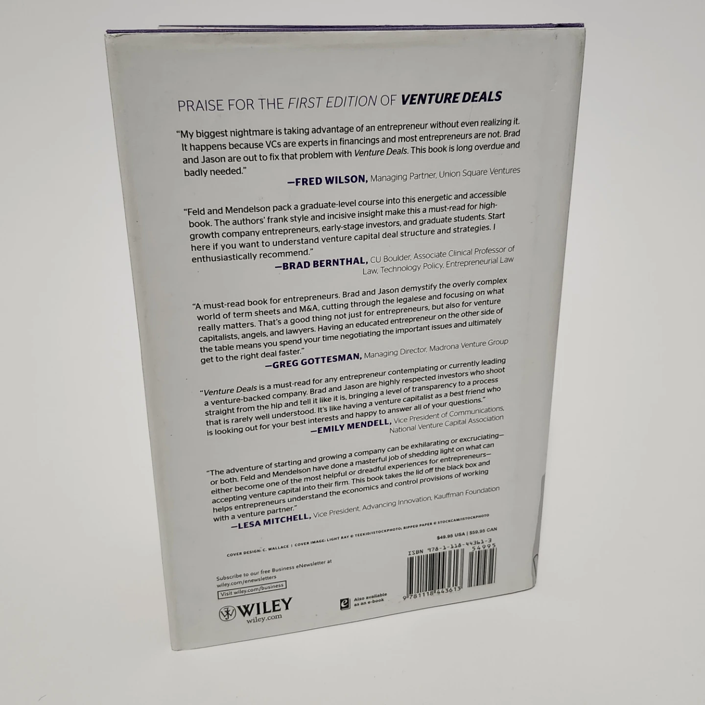 Venture Deals Hardcover Book 2nd Edition - photo 2