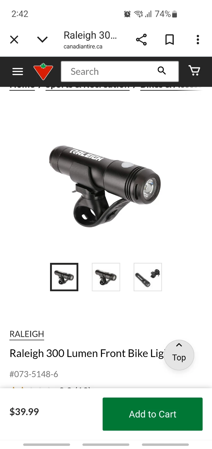 300 Lumen Bike Light - photo 2