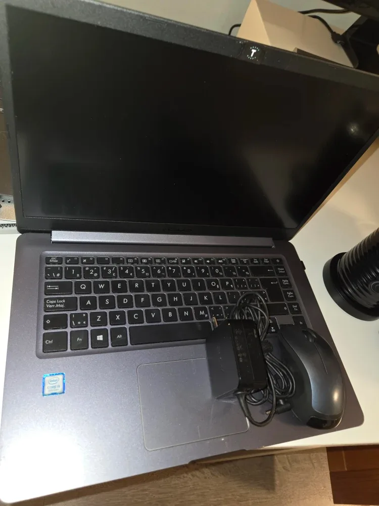 Asus Laptop with Charger and Mouse