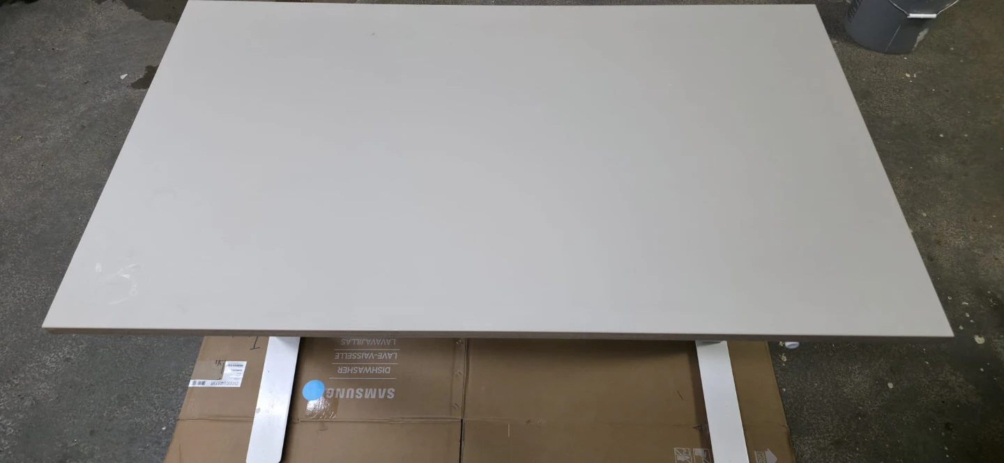 White Adjustable Height Desk - photo 2