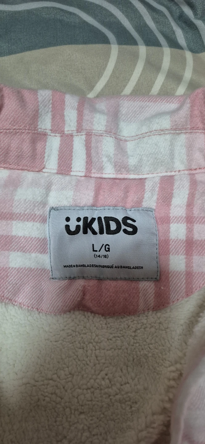 UKIDS L/G (14/16) Pink Plaid Shirt - photo 2