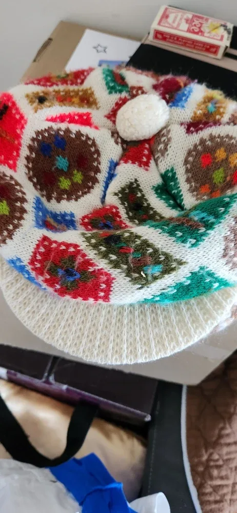 Visor Beanie - Knit Hat with Pom Pom echo hero 🌱 image indicator(2)