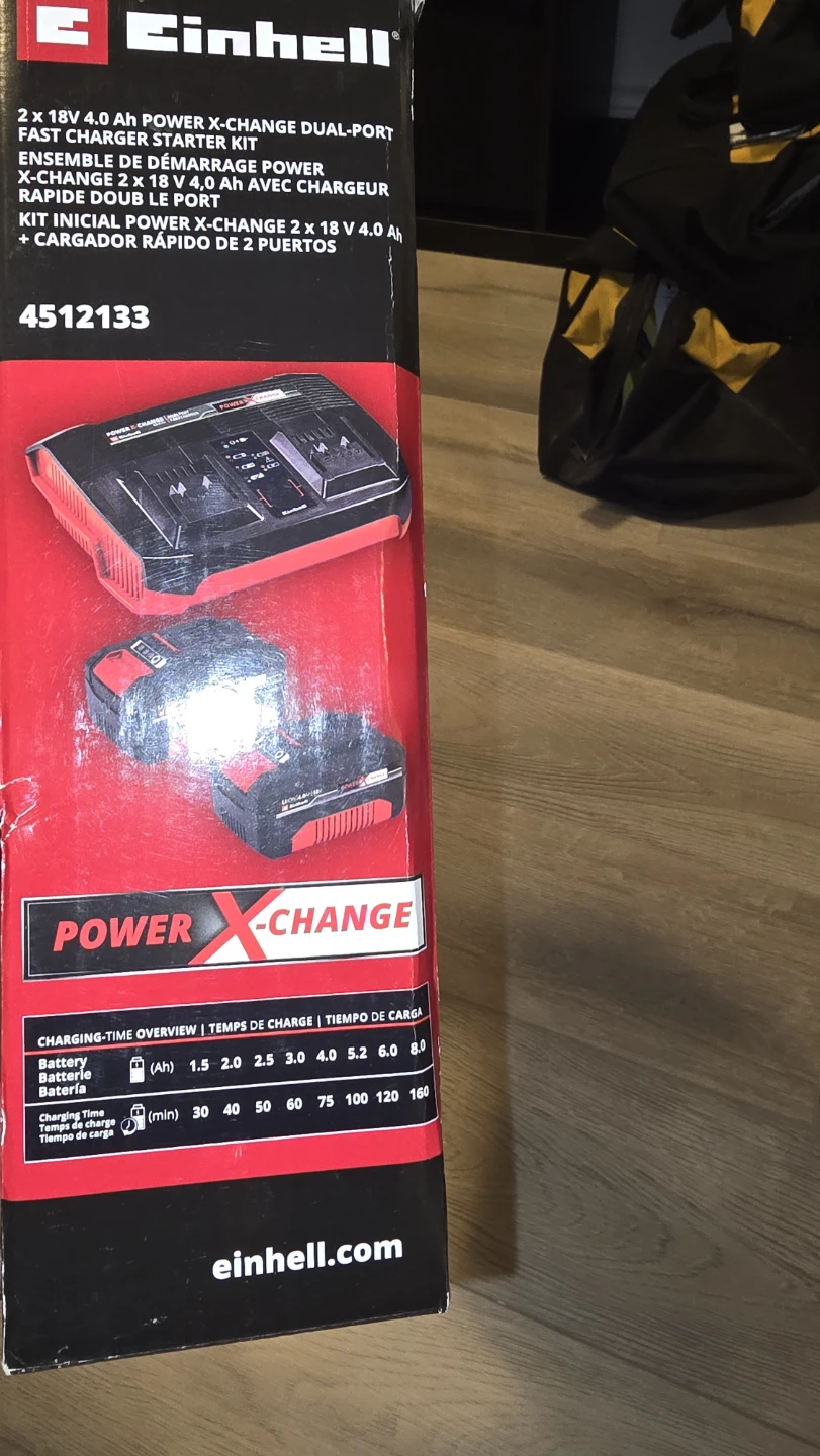 Einhell 2x18V Power X-Change Dual-Port Charger Kit - photo 2