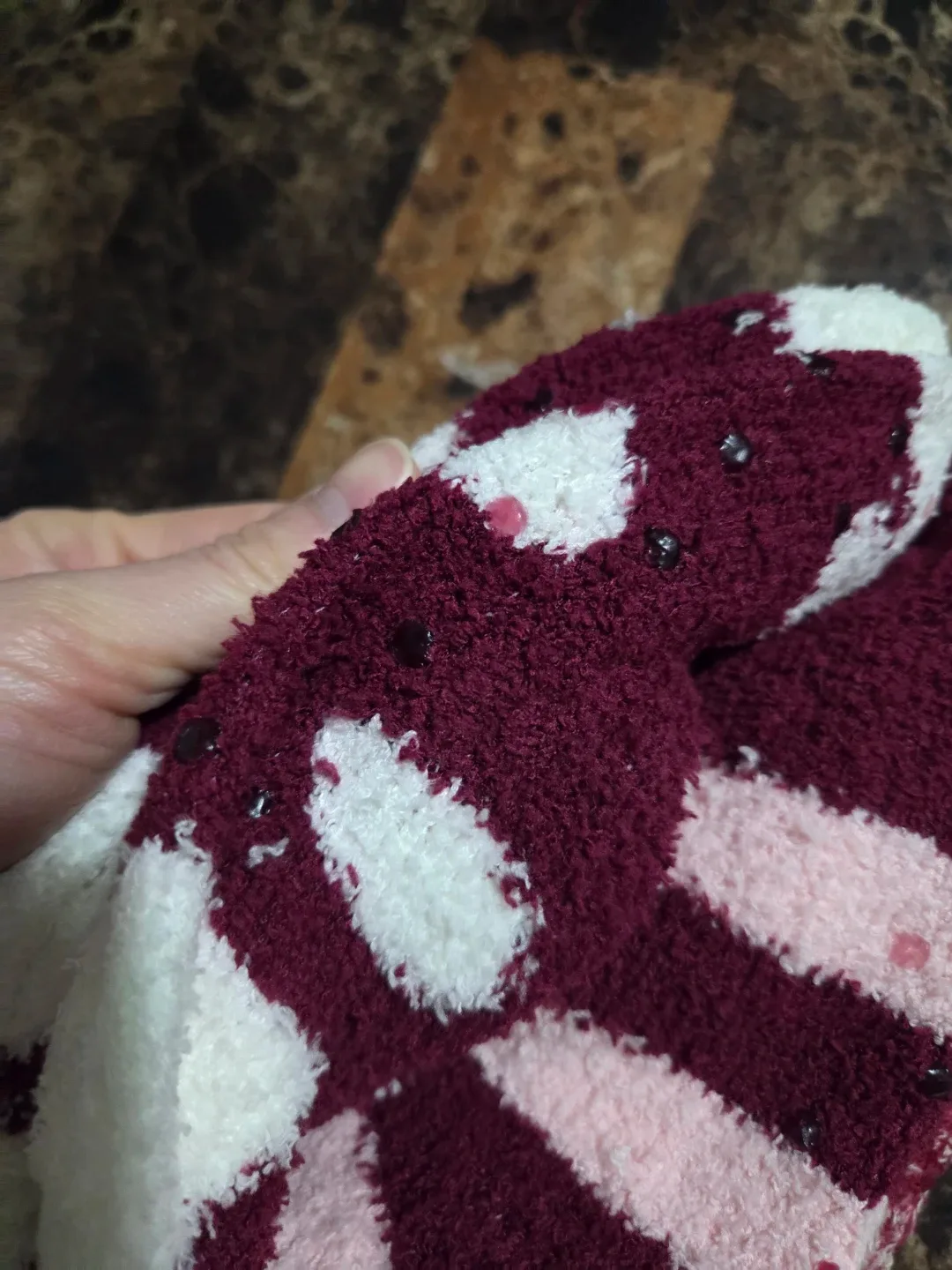 2 x Brand New Supper Comfy Fluffy Grip Colors Socks $16 Each set image indicator(5)