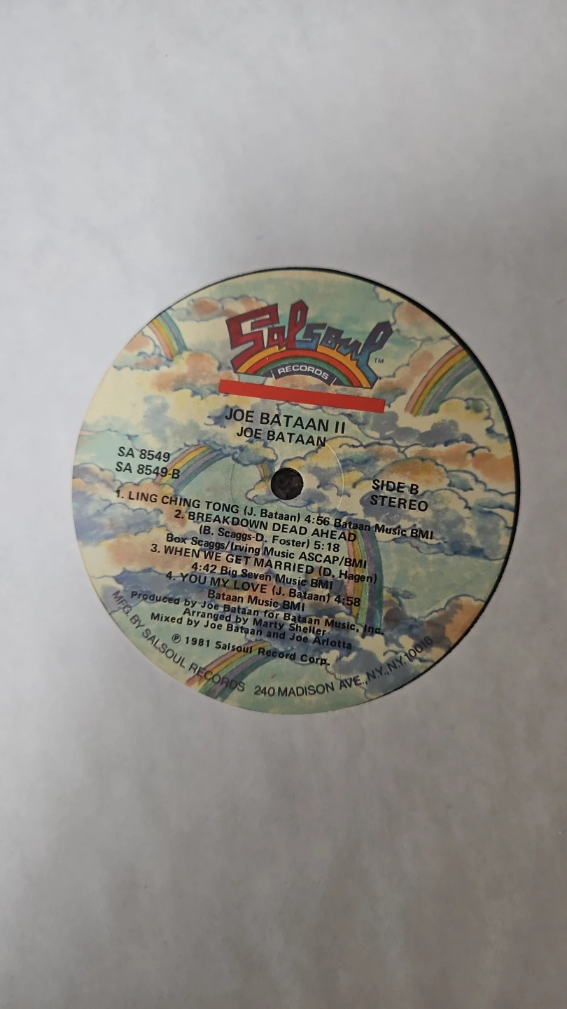 Joe Bataan II Vinyl Record - photo 2