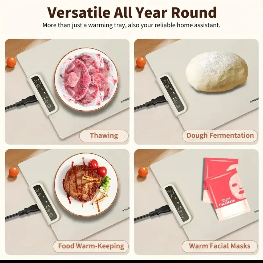 Electric Food Warming Mat (23.6" x 15") #Cleanout image indicator(2)