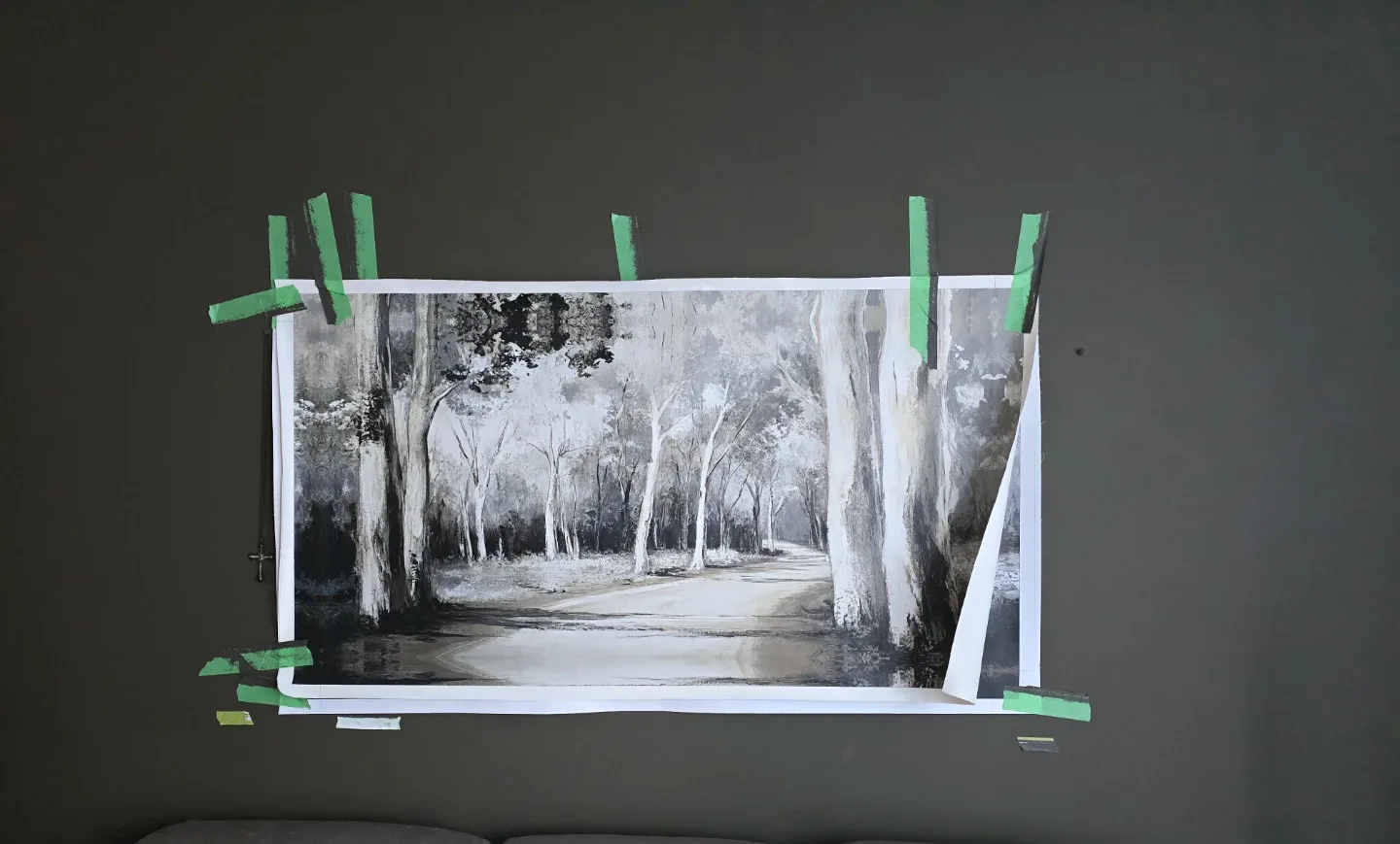 Unstretched canvas prints