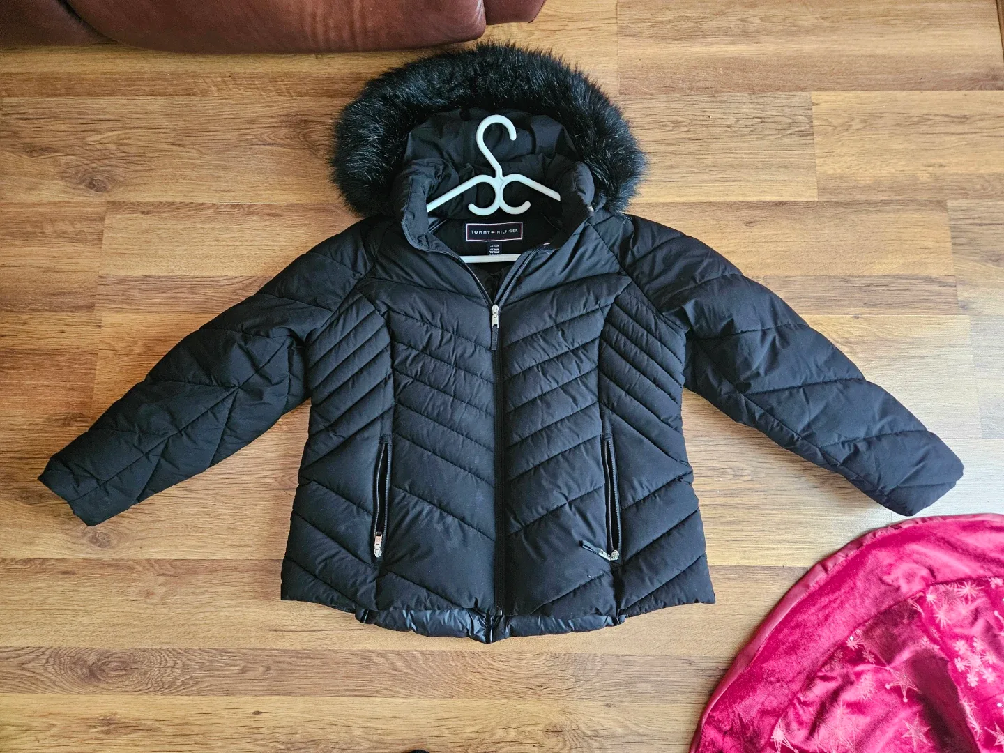 Tommy Hilfiger Black Puffer Jacket Size 1X