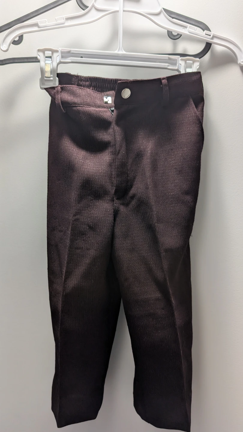 Boys Burgundy Suit Jacket set with Pant & Tie - photo 5