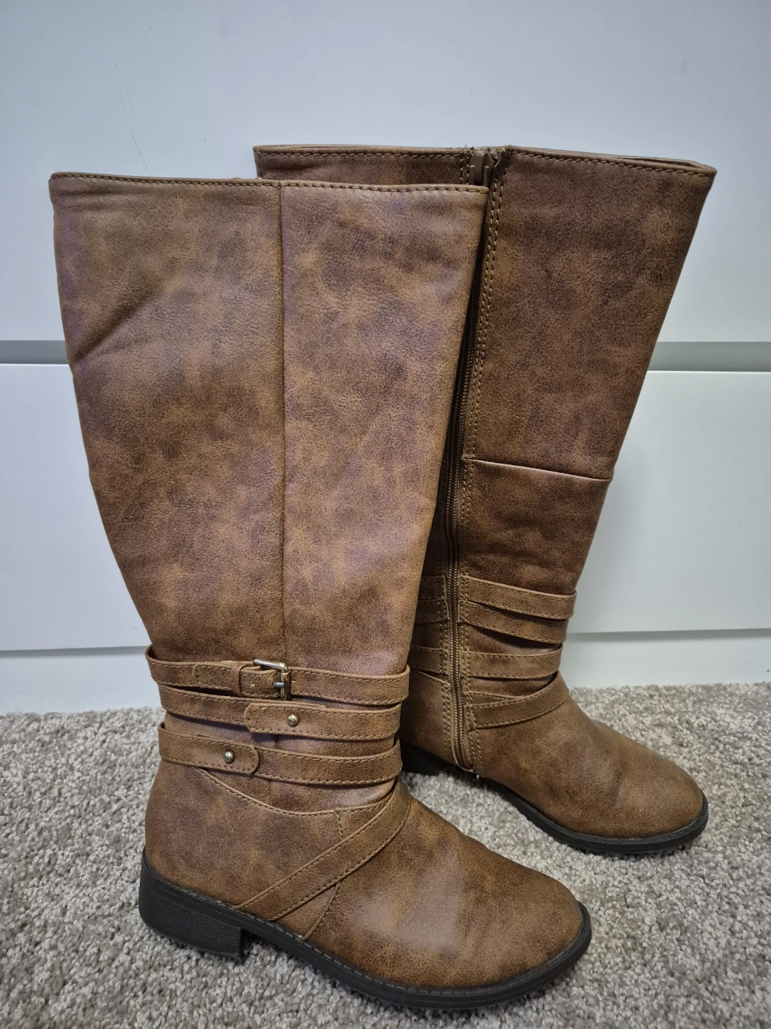 Women Brash Brown Boots  Size 5W