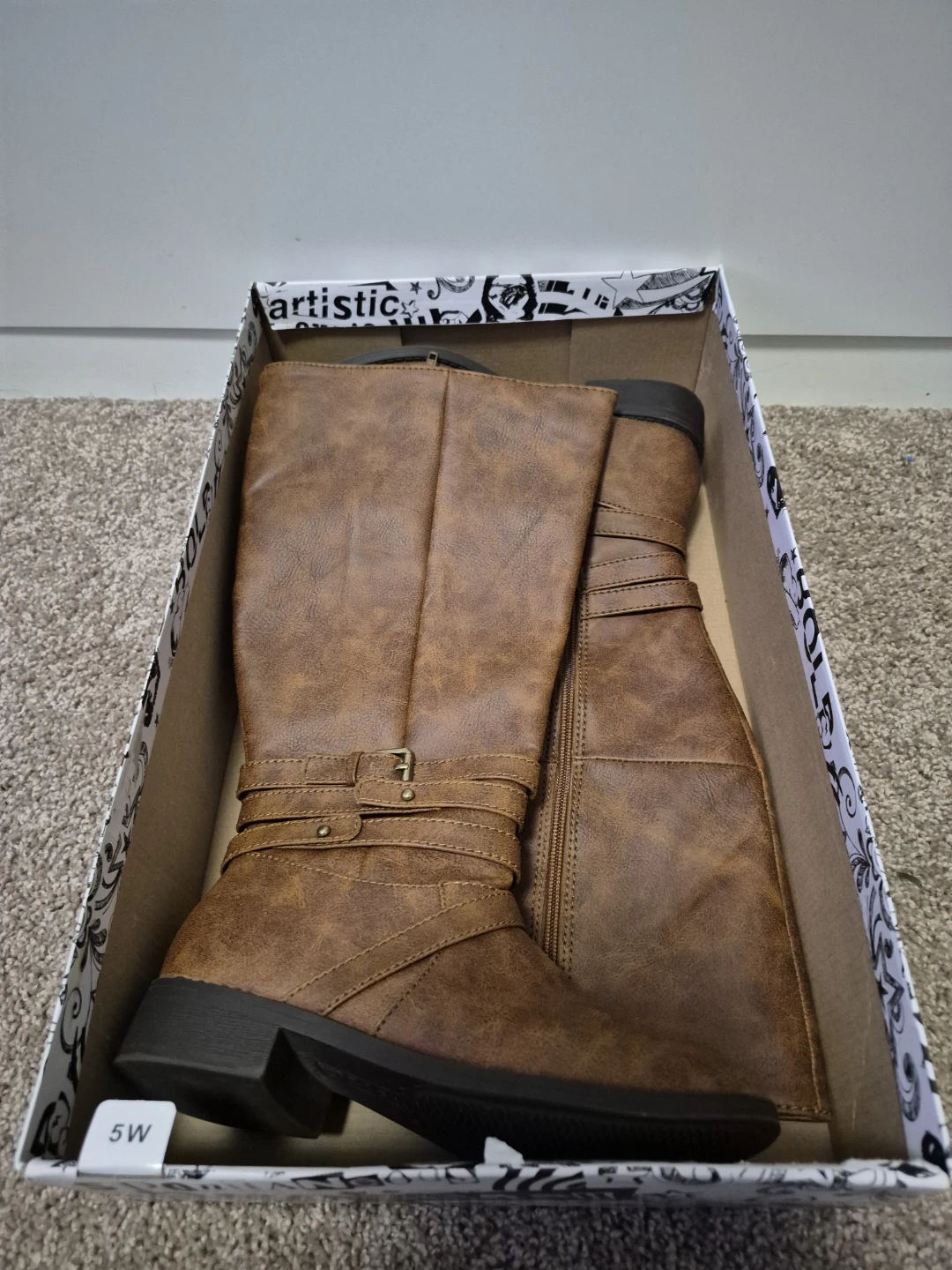 Women Brash Brown Boots  Size 5W - photo 3