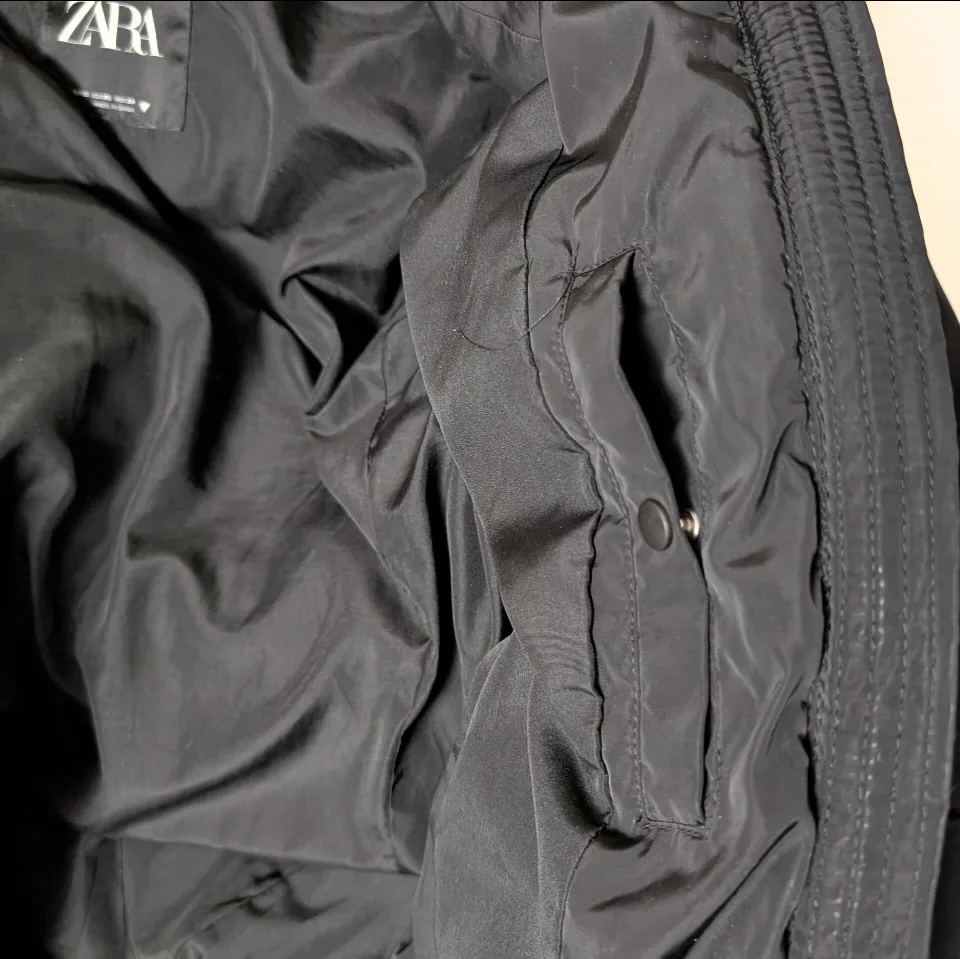 Women's Zara Black Puffer Coat XS #cleanout image indicator(5)