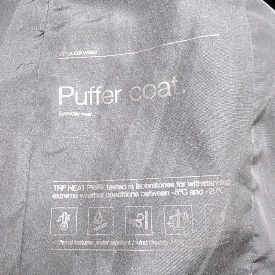 Women's Zara Black Puffer Coat XS #cleanout image indicator(7)