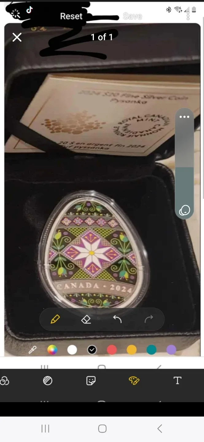 Royal Canadian Mint Pysanka 2024 $20 Coin new