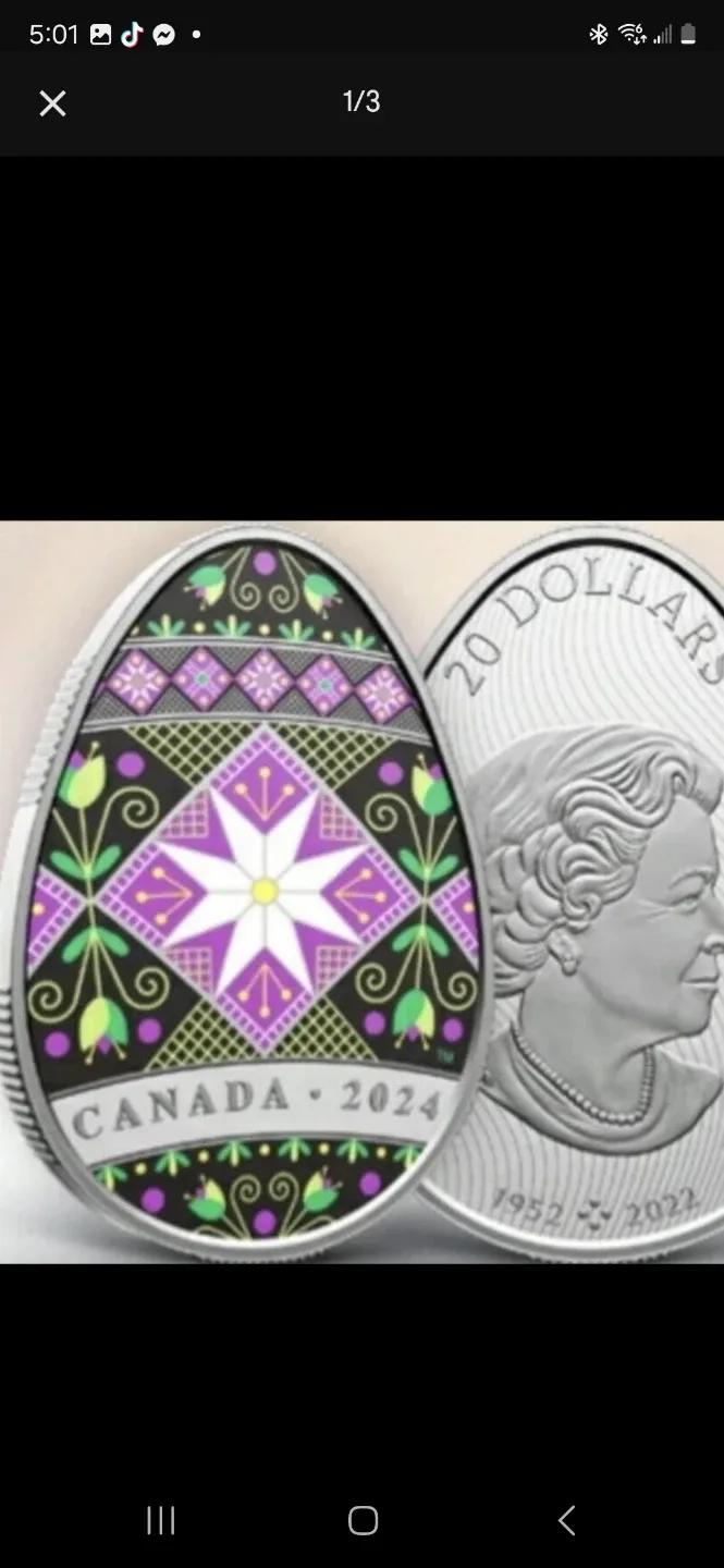 Royal Canadian Mint Pysanka 2024 $20 Coin new image indicator(2)