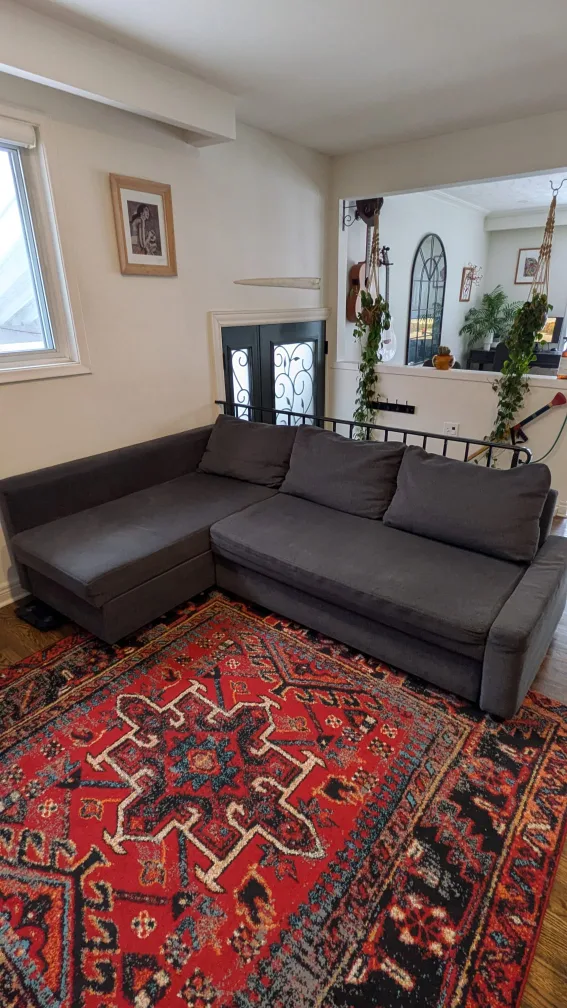 IKEA Friheten Sleeper Sectional Sofa - Charcoal