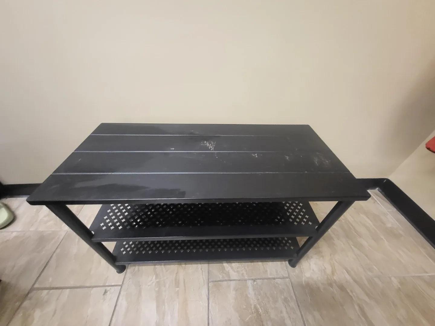 Black Metal Shelf Unit