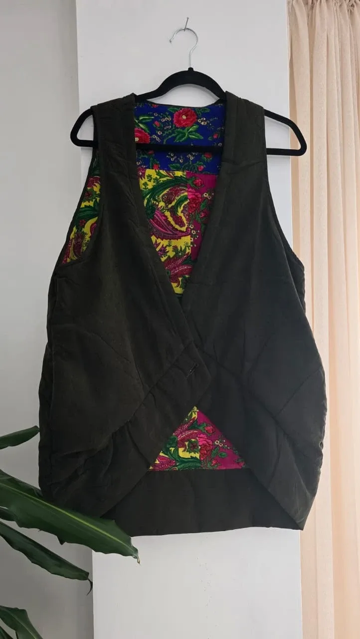 Handmade Floral Vest - Unique Style