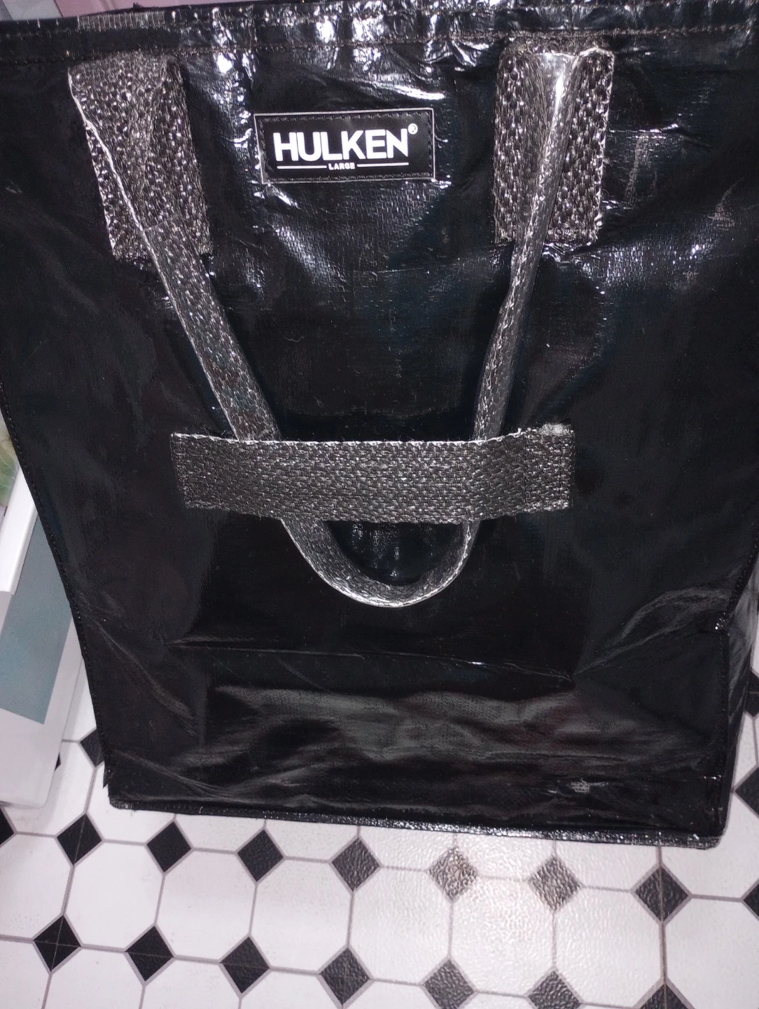 Hulken Large Rolling Tote Bag - Black
