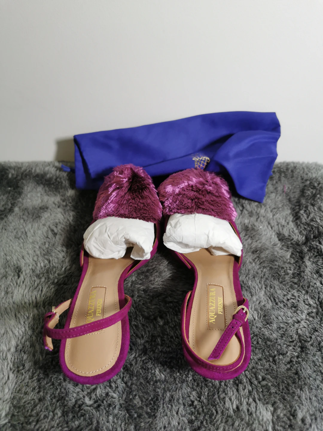Aquazzura Firenze Purple Heels - photo 3