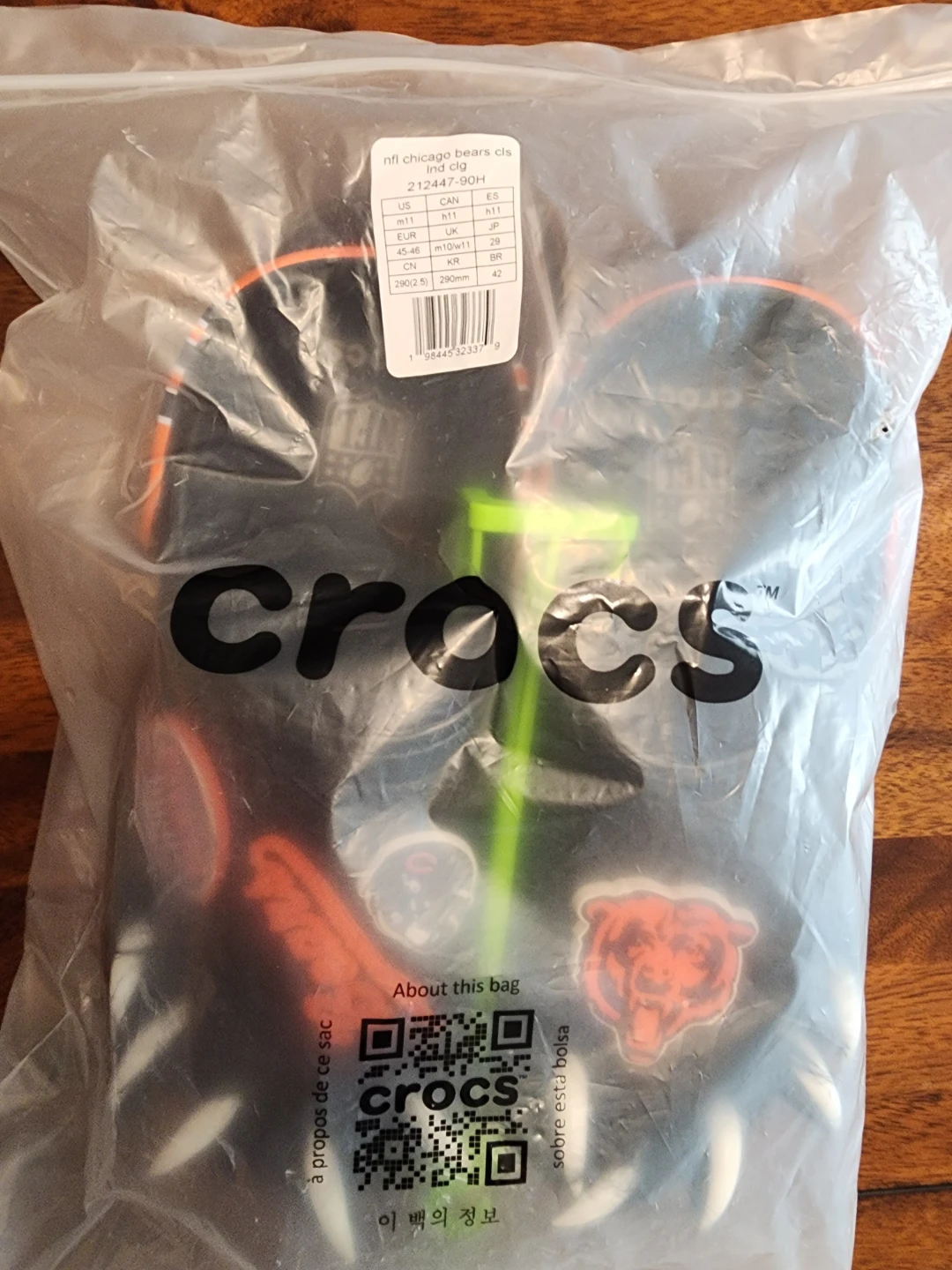 New Crocs NFL Chicago Bears Clogs - Size 11 - photo 4