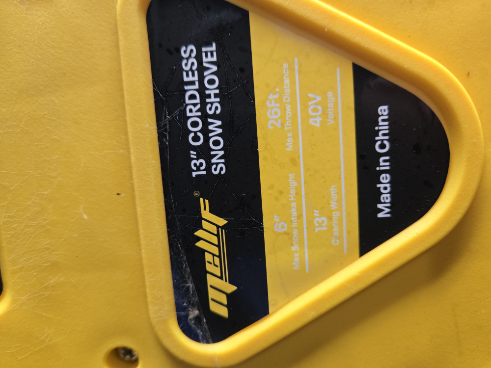 Mallr 13" Cordless Snow Shovel - Yellow - photo 2