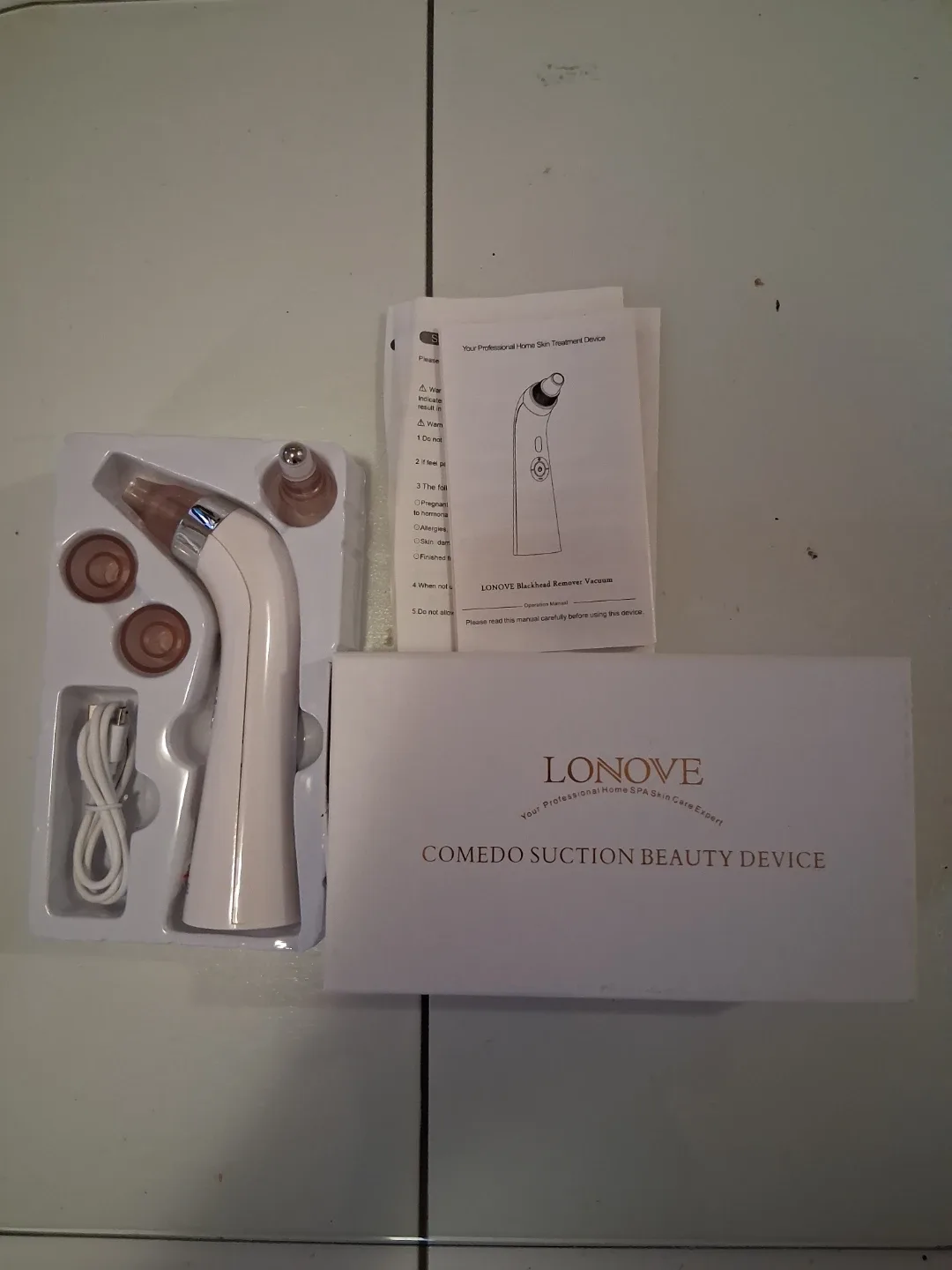 LONOVE Comedo Suction Beauty Device ##cleanout