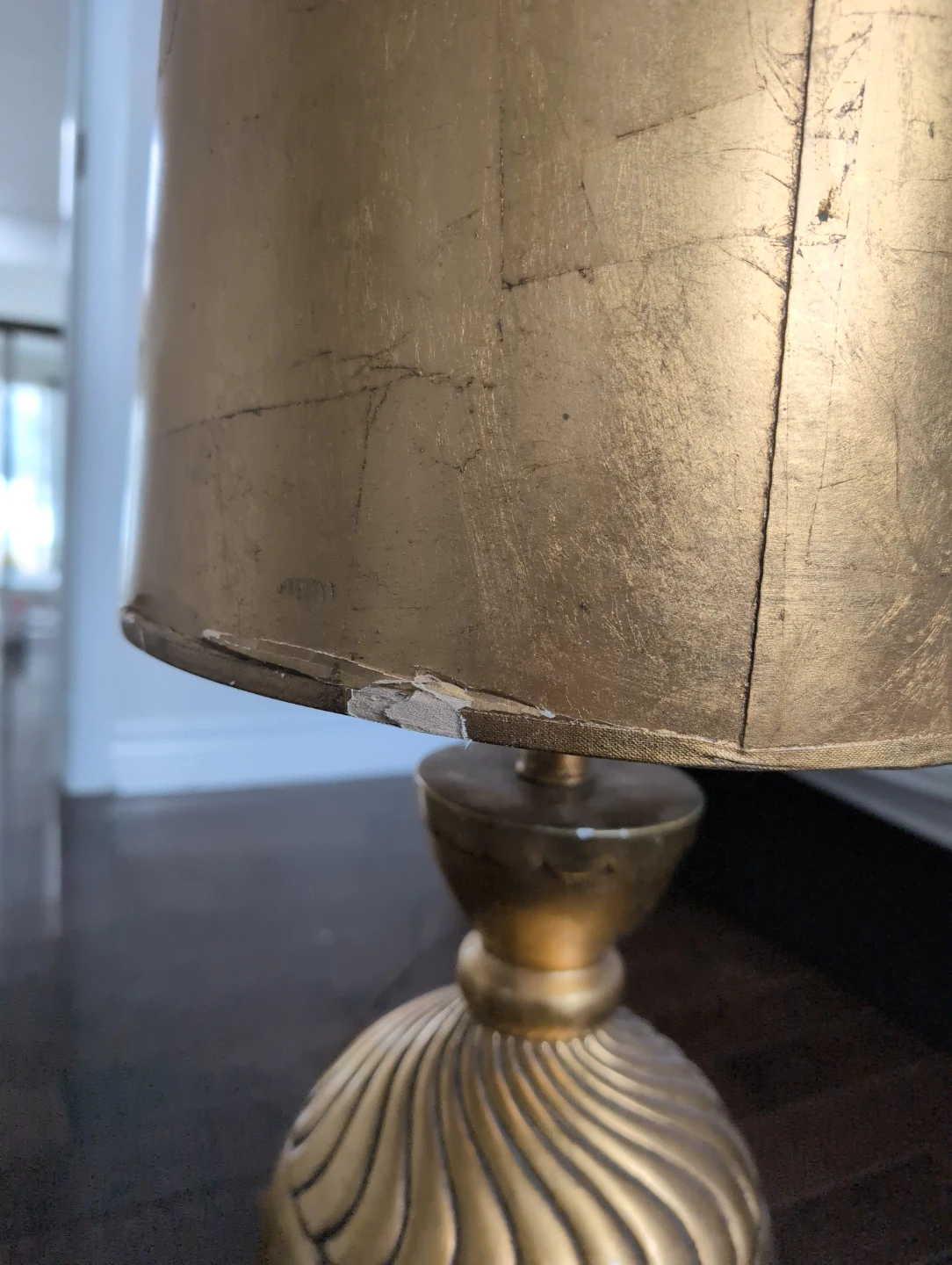 Gold Coloured Table Lamp - photo 2