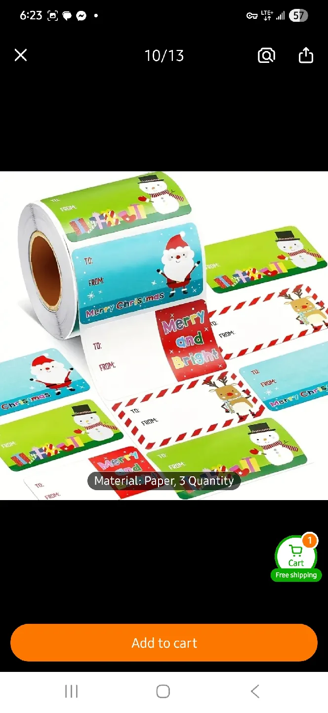 Christmas Gift Label Stickers 🎁 image indicator(4)