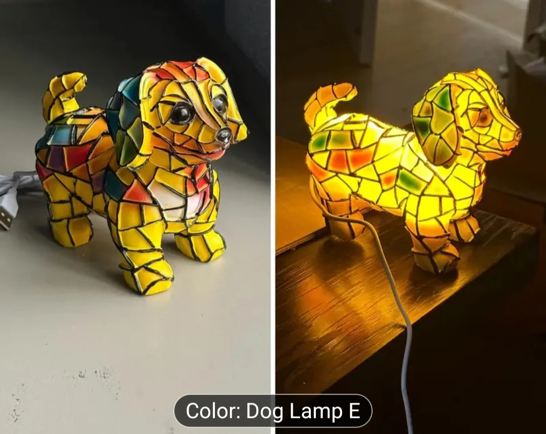 Dog Lamp E - Mosaic Style - photo 2