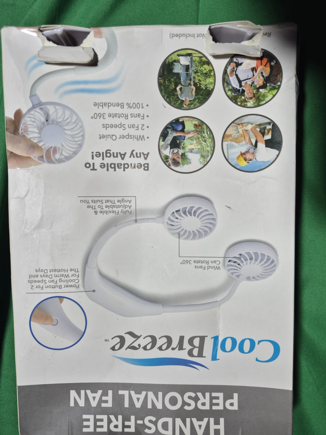 Cool Breeze Hands-Free Personal Fan - photo 2