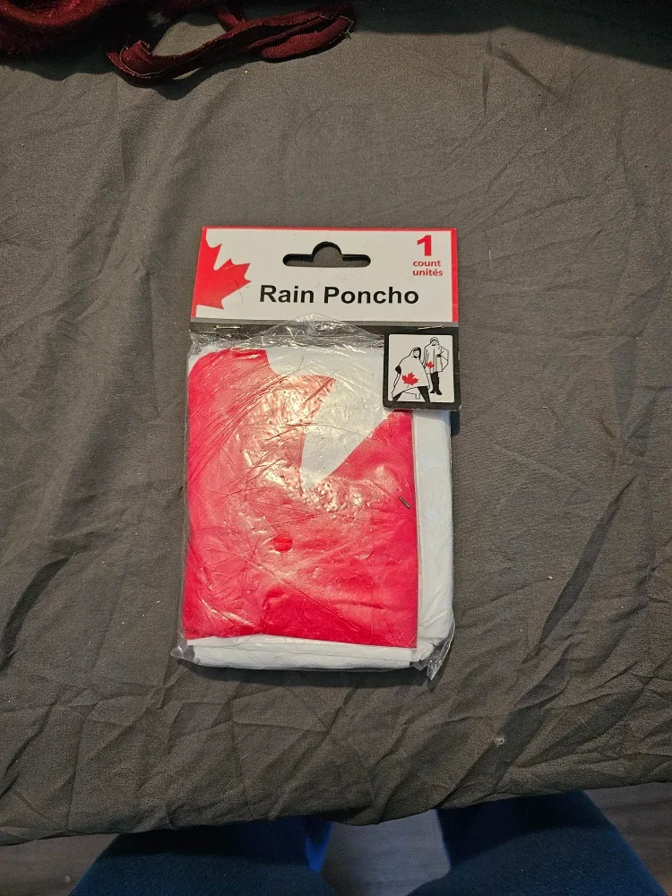 New Rain Poncho - Canada Theme