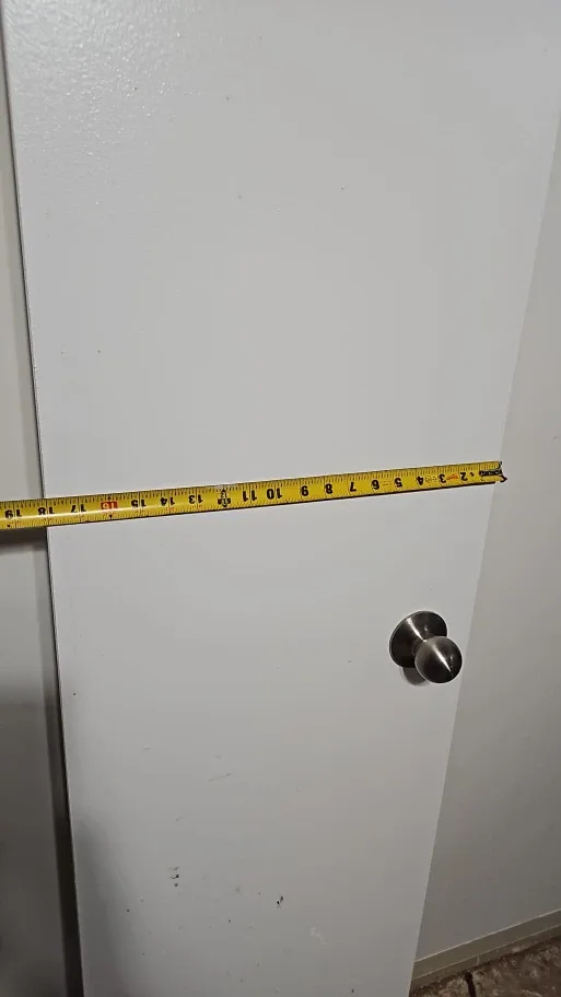 White doors with hand door image indicator(5)