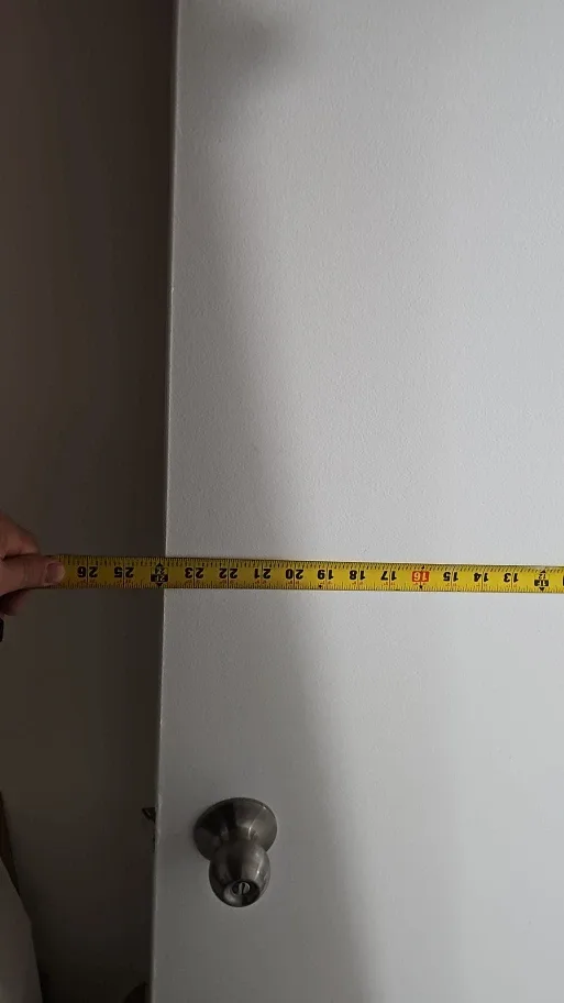 White doors with hand door image indicator(6)