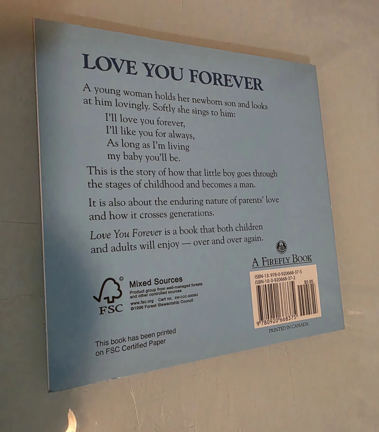Love You Forever by Robert Munsch - photo 2