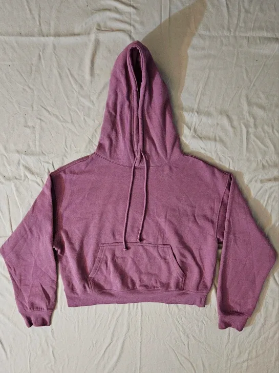 Mauve Cropped Hoodie