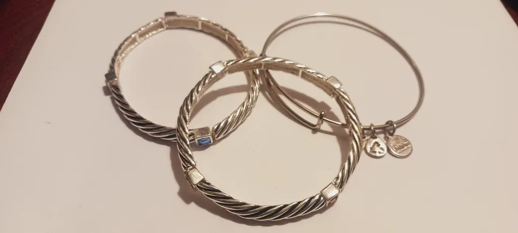 3 × Bracelets ( one is Alex and Ani) ALL FOR $10 !!
