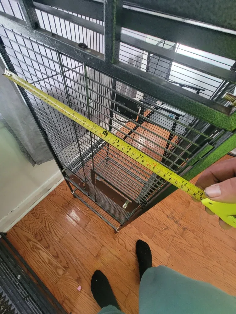 Large Black Bird Cage - 31"x19"x52" image indicator(5)