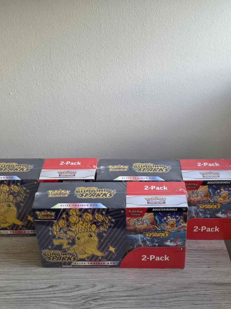 Pokemon TCG Surging Sparks Elite Trainer Box & Booster Bundle