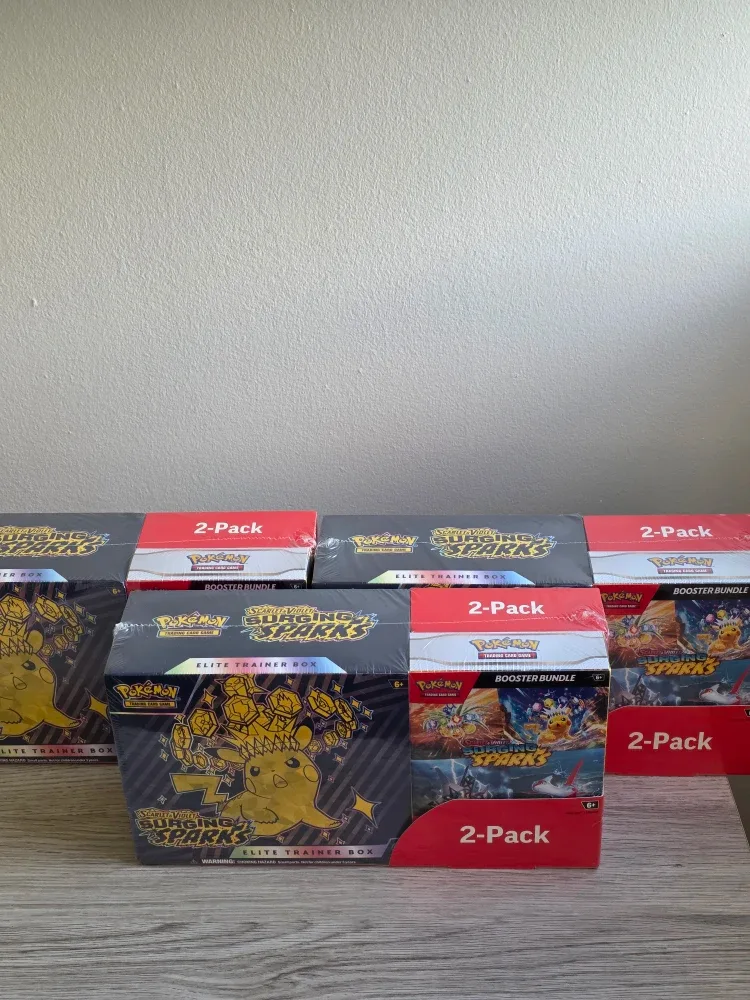 Pokemon TCG Surging Sparks Elite Trainer Box & Booster Bundle