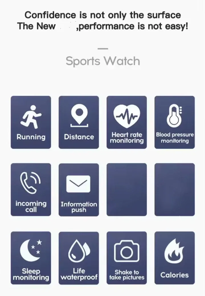 Smart Watch - Bluetooth, Heart Rate Monitor image indicator(8)