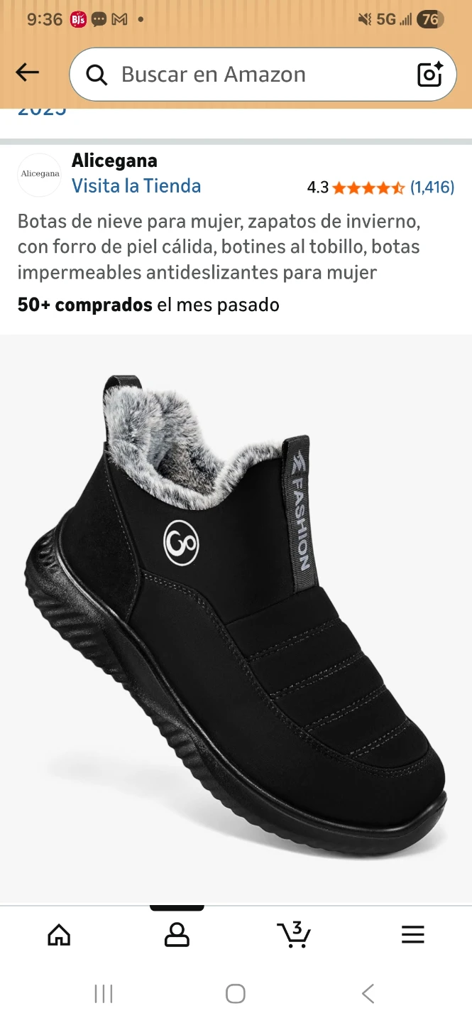 Alicegana Women's Black Snow Boots - photo 2