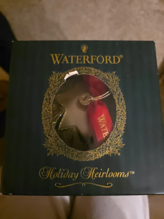 Waterford Holiday Heirlooms Festive Crystal Cut Ball Ornament
