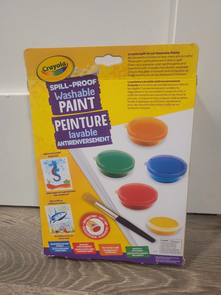 Crayola Spill-Proof Washable Paint Set - NEW - photo 2