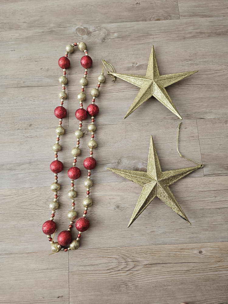 Christmas Garland and Star Ornaments - photo 3