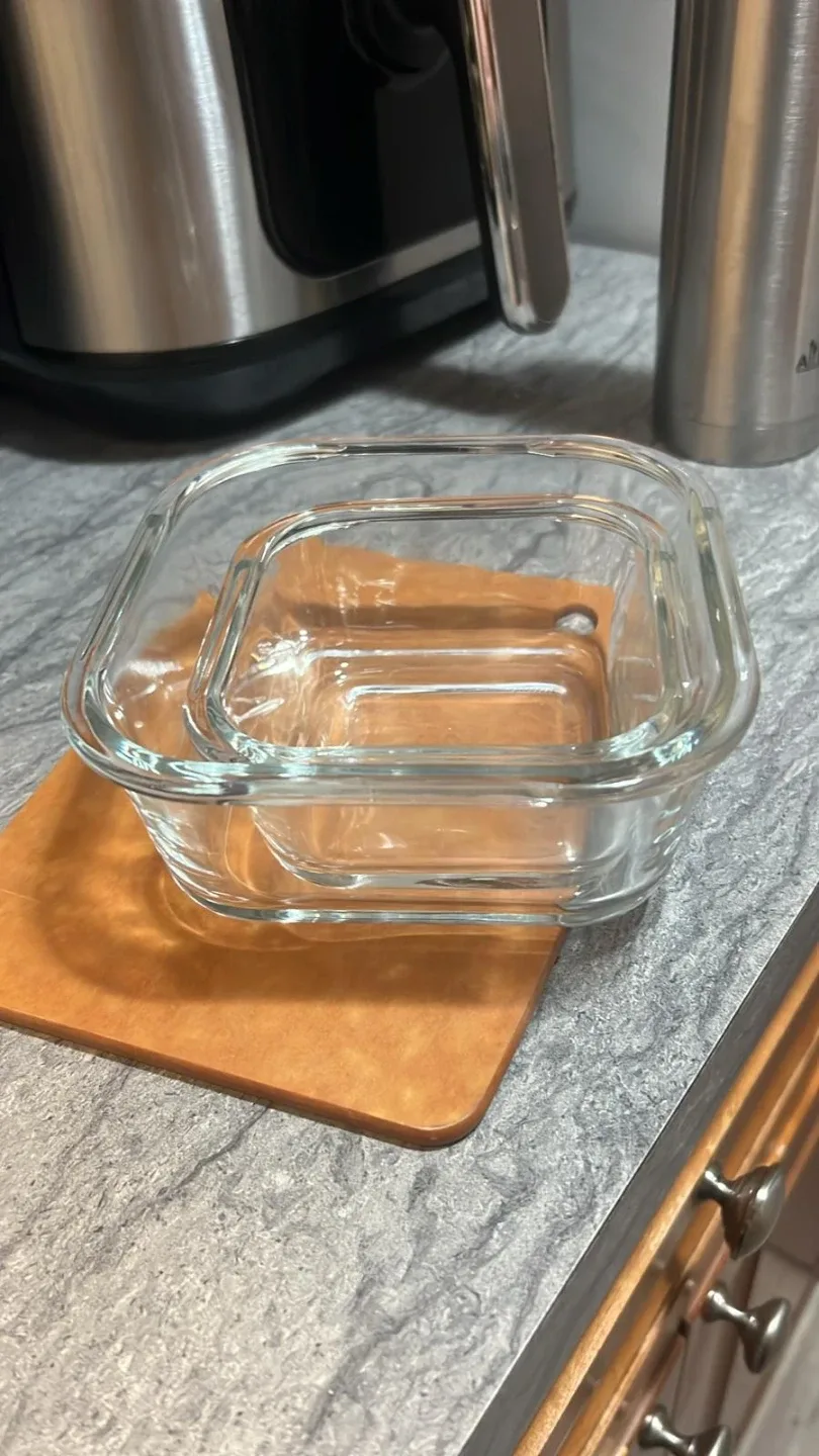 🌱 Eco-hero #Cleanout Glass Food Storage Containers - Set of 2