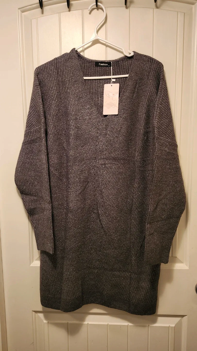 Fashion Brand Grey Sweater Dress - Size M