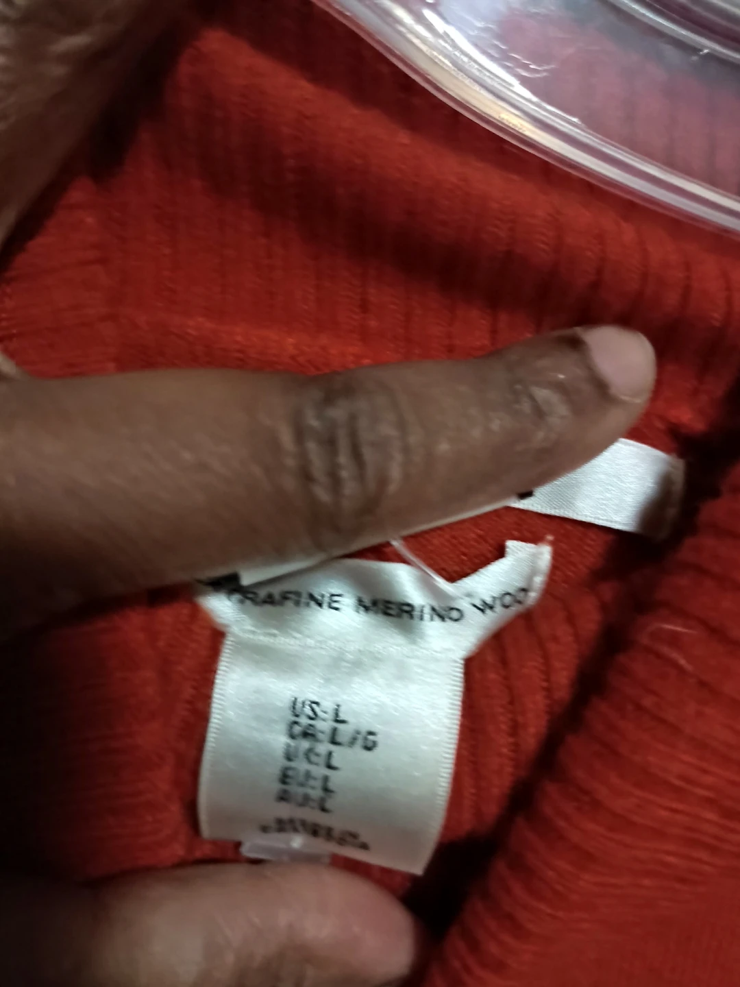 Max Studio Red Merino Wool Turtleneck - Size L - photo 4